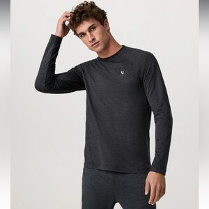 Men's Long-Sleeve Performance Shirt - Charcoal